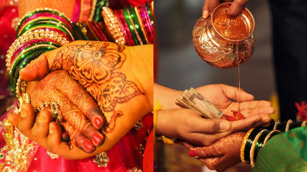 Kanyadaan in a Traditional Hindu Wedding